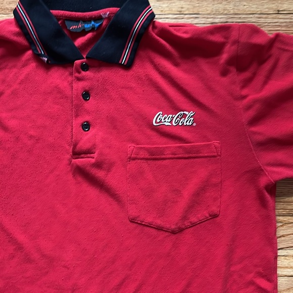 Vintage Coca Cola Polo Shirt / Large - Picture 3 of 14